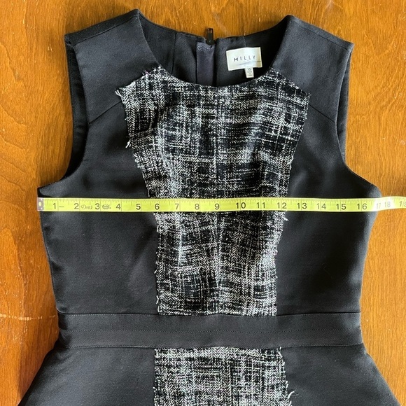 Milly Peplum Color Block Sleeveless Dress women’s size 10 - Picture 10 of 11
